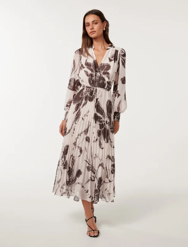The Best Prices Saskia Pleat Wrap Midi Dress