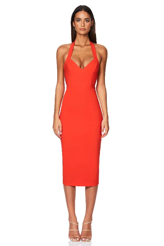 Quick Sale Nookie Love Affair Midi Dress - Tangerine