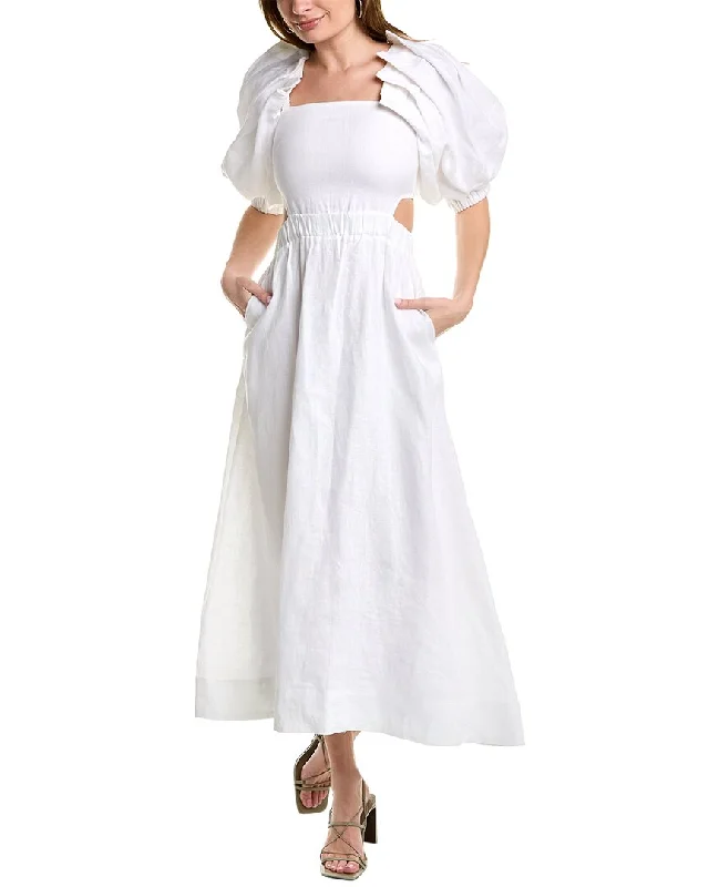 Big Discounts SOVERE Noble Linen Midi Dress